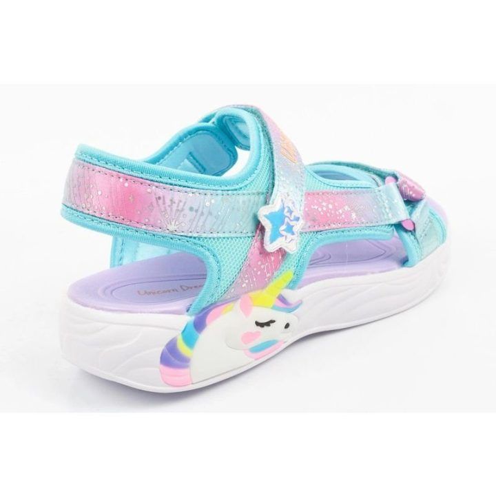 Vaikiškos basutės Skechers Unicorn Dreams su LED, rožinės