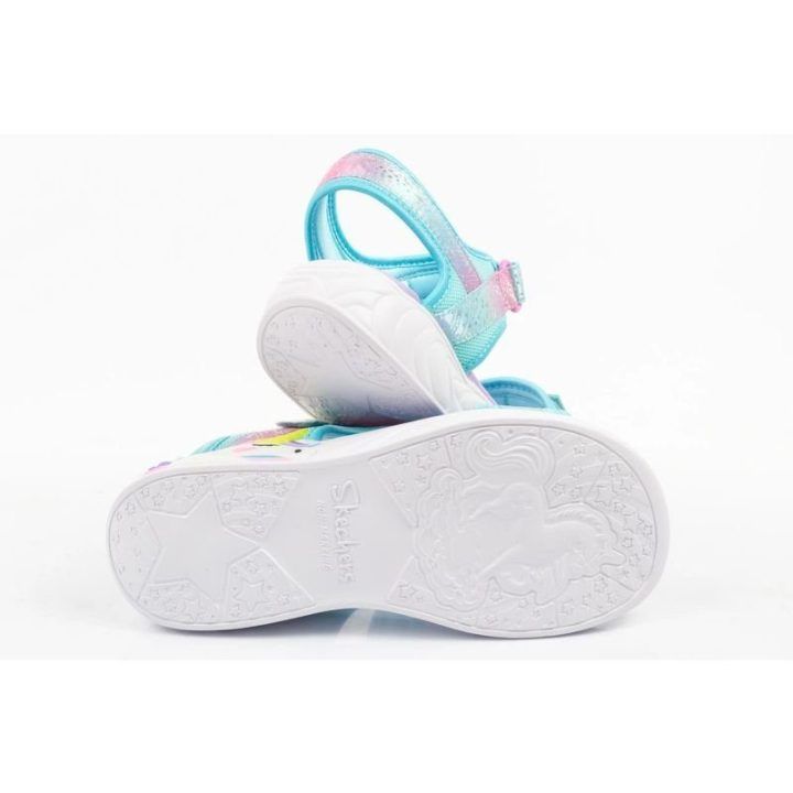 Vaikiškos basutės Skechers Unicorn Dreams su LED, rožinės