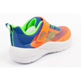 Vaikiški įsispiriami bateliai Skechers Microspec Advance, oranžiniai ir mėlyni