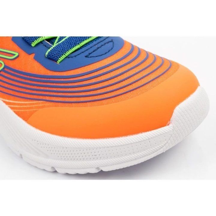 Vaikiški įsispiriami bateliai Skechers Microspec Advance, oranžiniai ir mėlyni