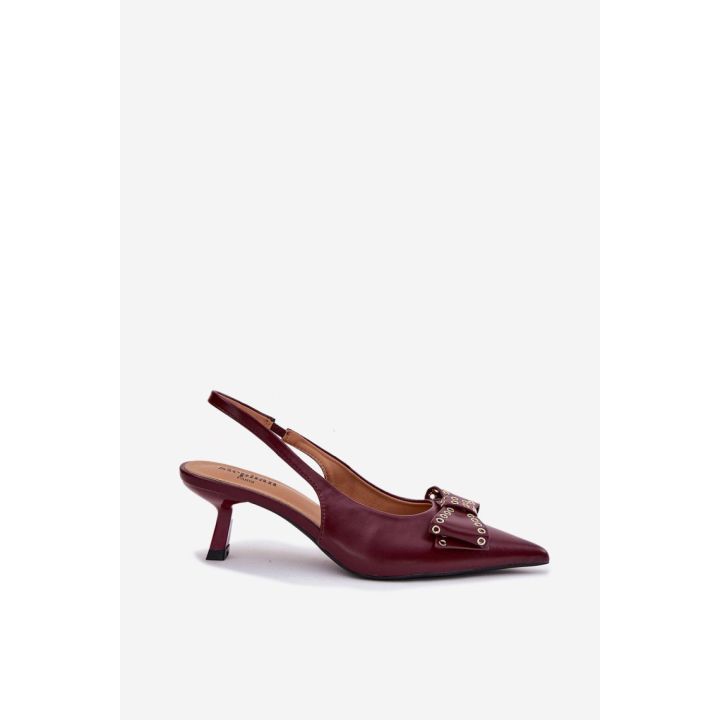 Bordo spalvos aukštakulniai bateliai Step in style