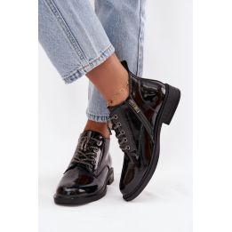 Juodi aulinukai su dekoratyviniu suvarstymu Step in style