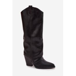 Ilgaauliai batai virš kelių su kulnu Step in style