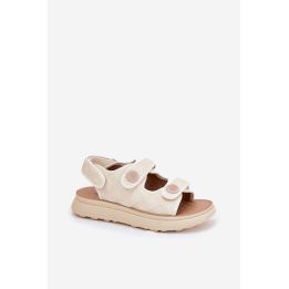 Kreminės platforminės basutės Step in style