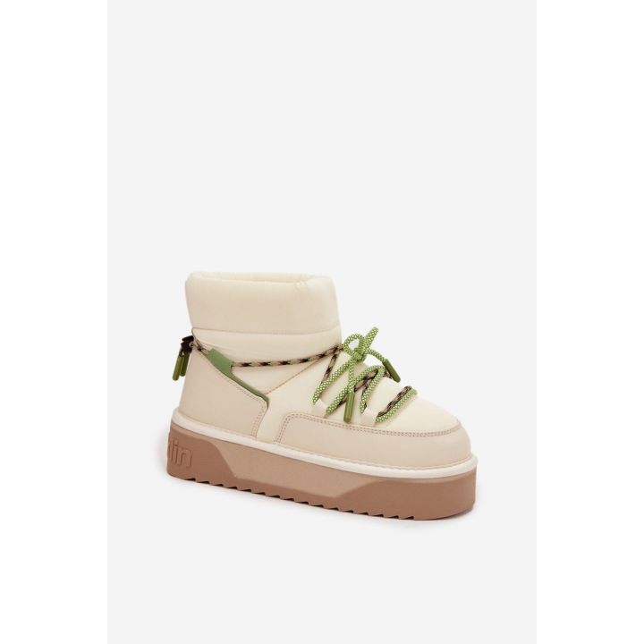 Smėlio spalvos moteriški aulinukai Step in style
