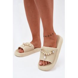 Kreminės platforminės basutės Step in style