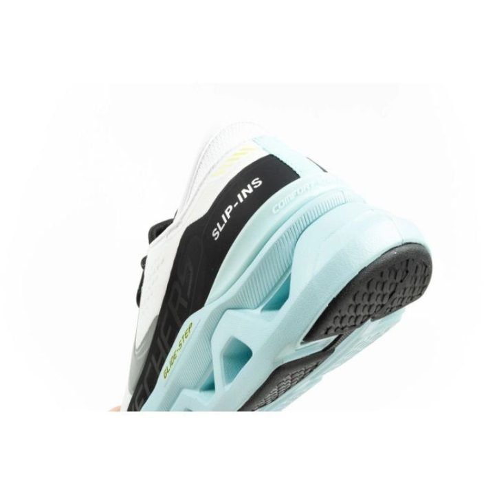 Skechers Glide-Step Altus Slip-Ins batai, balti su mėlynu padu
