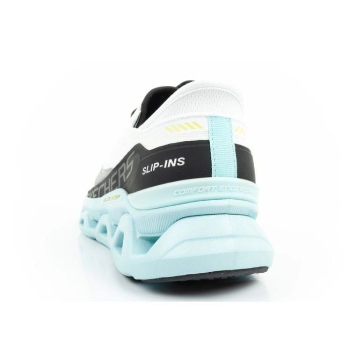 Skechers Glide-Step Altus Slip-Ins batai, balti su mėlynu padu