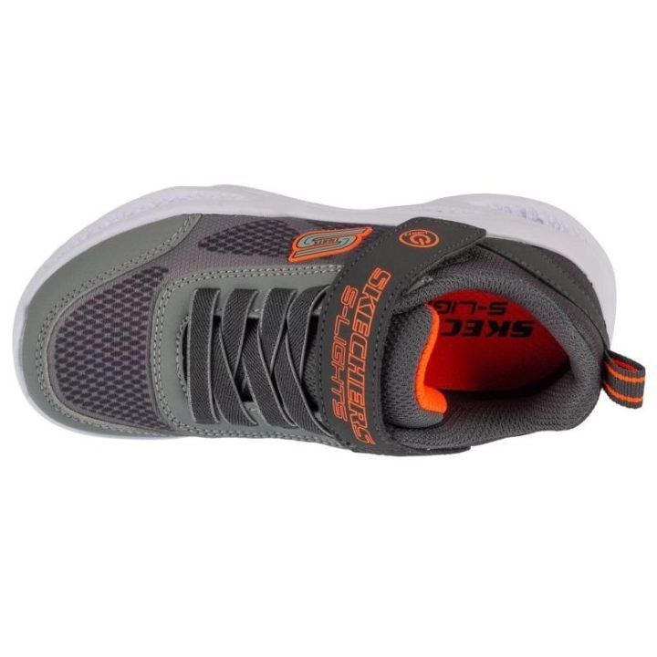Vaikiški sportbačiai Skechers Meteor-Lights Krendox, pilki
