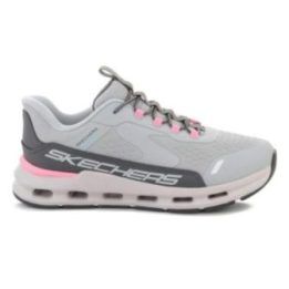 Skechers Slip-ins Glide-Step Vista Lane vaikiški bateliai, pilkai rožiniai