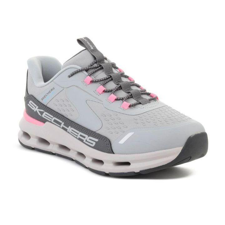 Skechers Slip-ins Glide-Step Vista Lane vaikiški bateliai, pilkai rožiniai