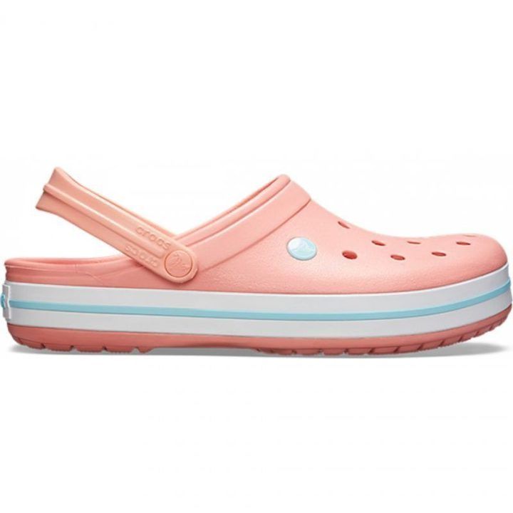 Crocs Crocband moteriškos šlepetės, šviesiai rožinės