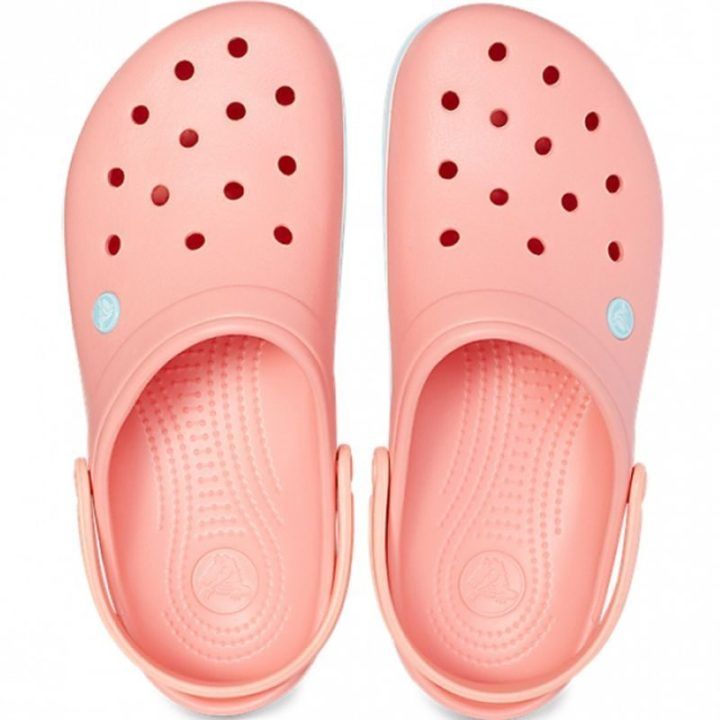 Crocs Crocband moteriškos šlepetės, šviesiai rožinės