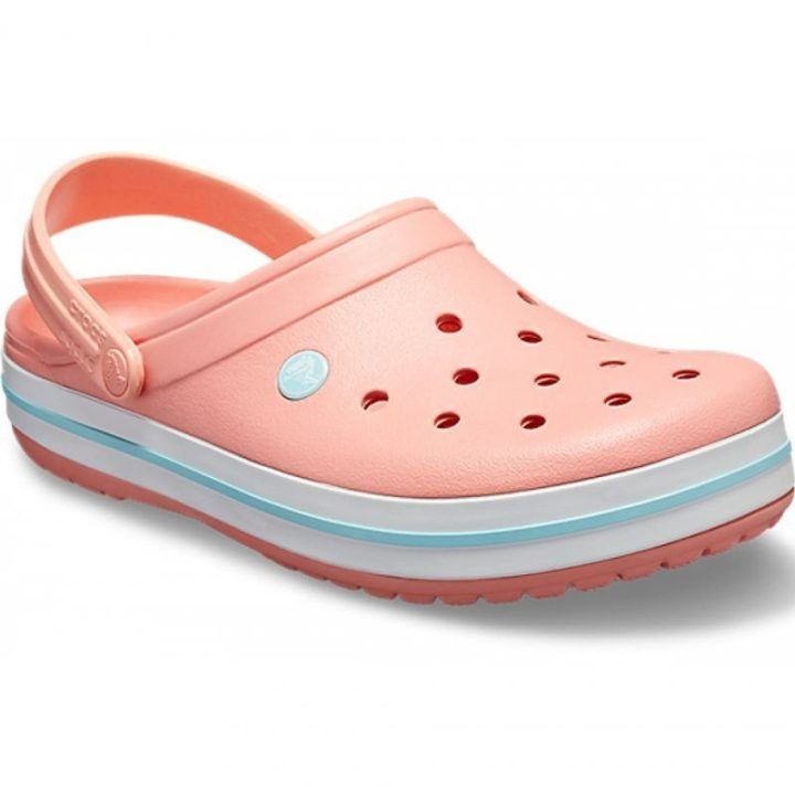 Crocs Crocband moteriškos šlepetės, šviesiai rožinės