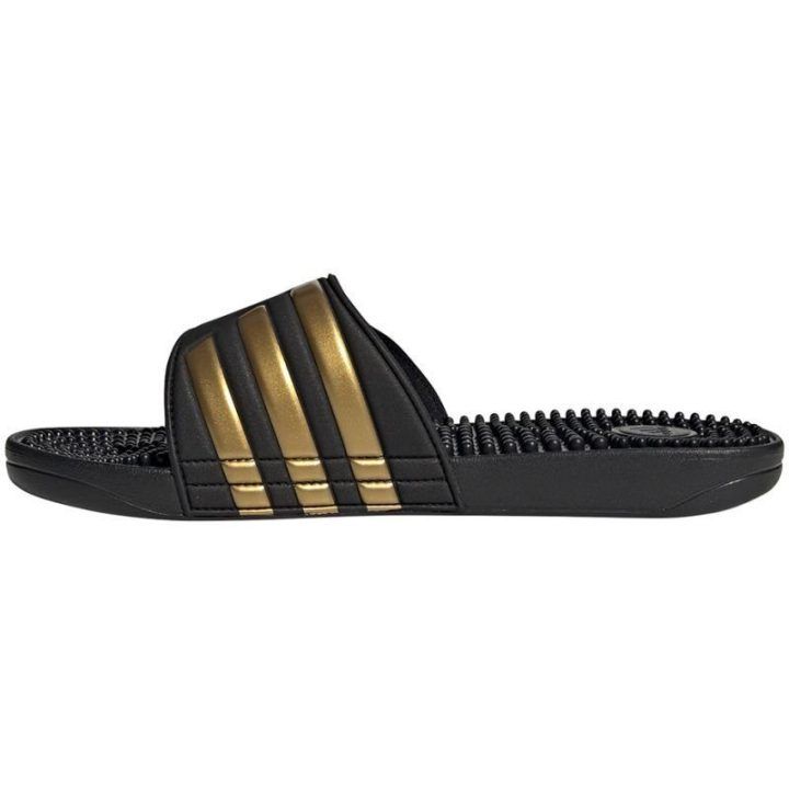 Adidas Adissage šlepetės, juodos ir auksinės