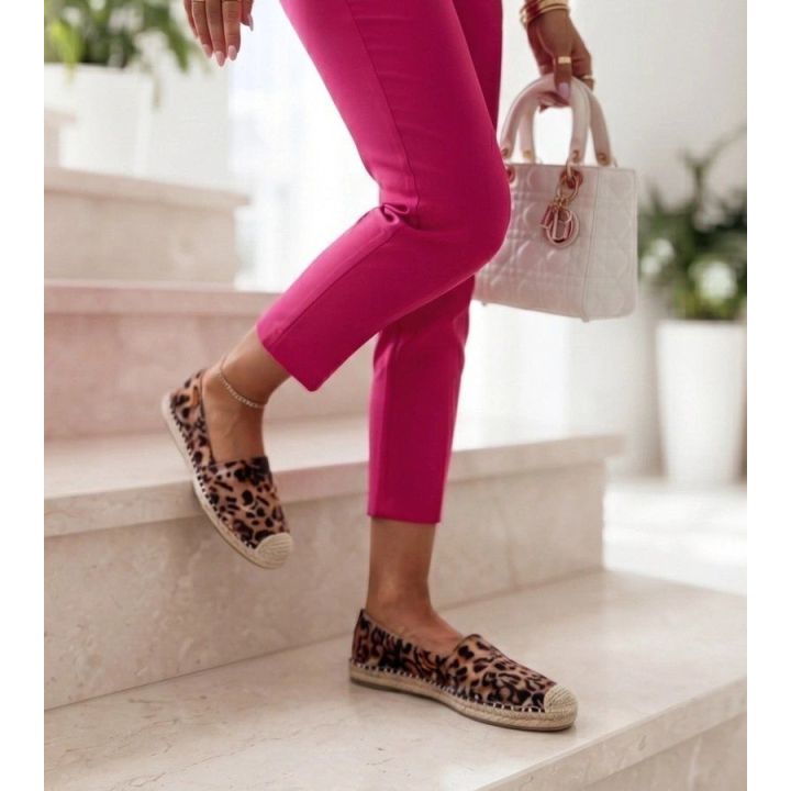 Moteriškos leopardinės espadrilės ant platformos Maxwell