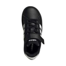 Vaikiški sportiniai batai adidas Grand Court 3.0, juodi ir balti