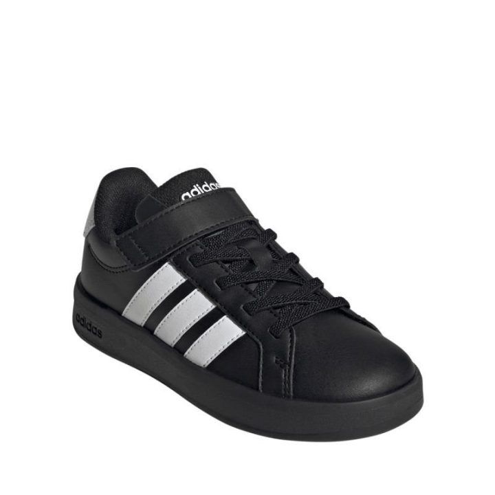Vaikiški sportiniai batai adidas Grand Court 3.0, juodi ir balti