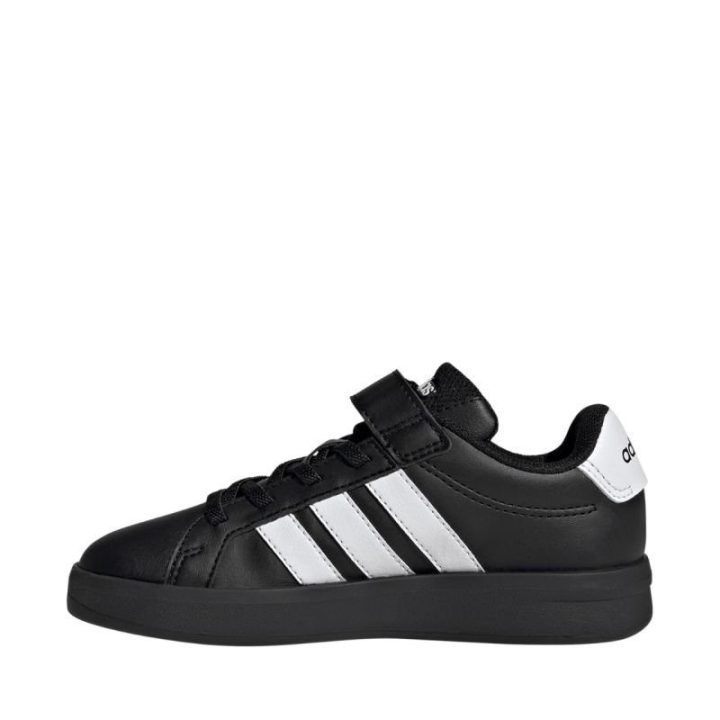 Vaikiški sportiniai batai adidas Grand Court 3.0, juodi ir balti