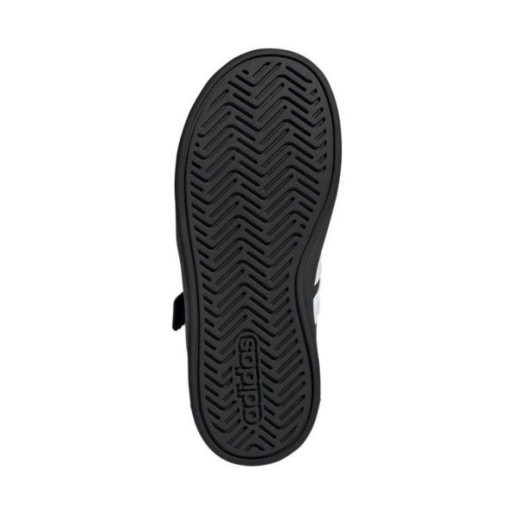 Vaikiški sportiniai batai adidas Grand Court 3.0, juodi ir balti