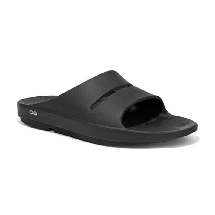 Vyriškos šlepetės OOFOS OOahh Slide, juodos