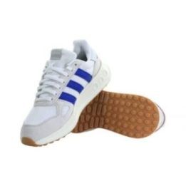 Sportbačiai adidas RUN 84, balti su mėlynomis detalėmis