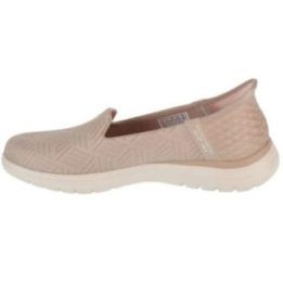 Moteriški slip-on bateliai Skechers On The Go Flex, smėlio spalvos