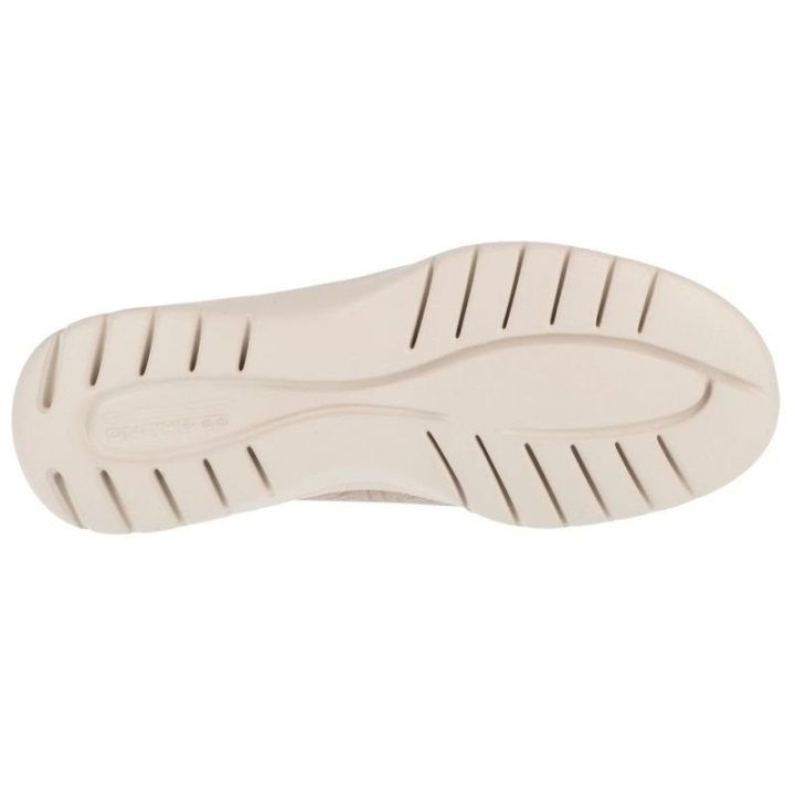 Moteriški slip-on bateliai Skechers On The Go Flex, smėlio spalvos