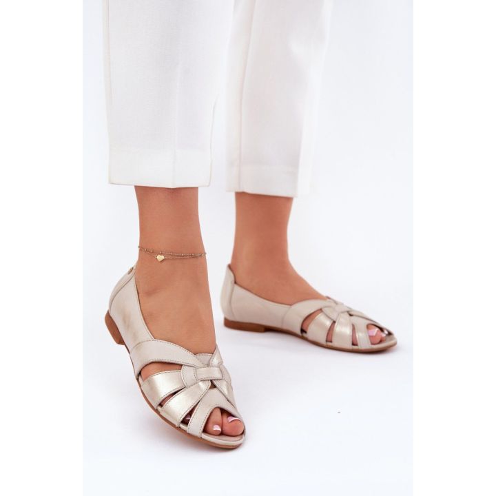 Smėlio spalvos balerinos Step in style