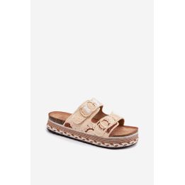 Tekstilinės platforminės basutės Step in style