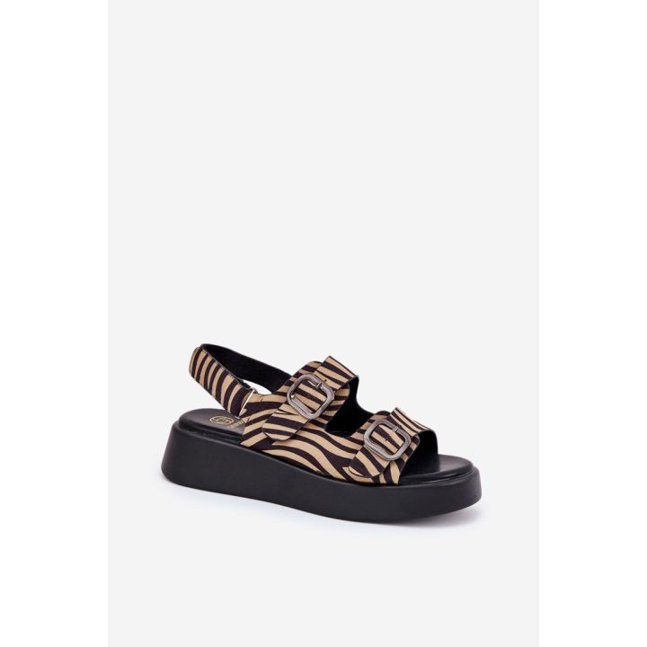 Zebro rašto basutės su platforma Step in style