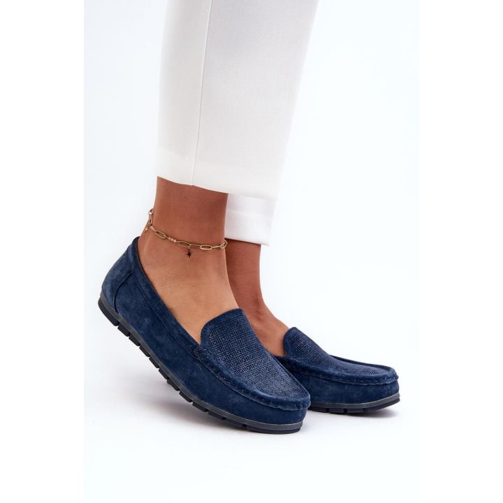 Mėlynos mokasinai Step in style