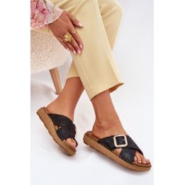 Juodos platforminės basutės Step in style
