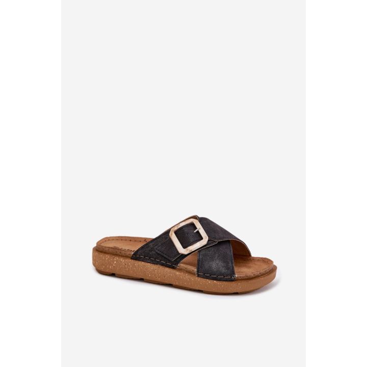 Juodos platforminės basutės Step in style