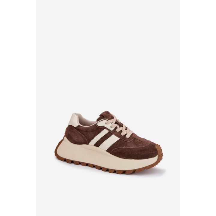 Moteriški sportiniai bateliai iš natūralios zomšos Step in style