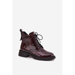Bordo spalvos aulinukai su raišteliais Step in style