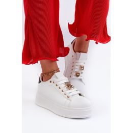 Balti sportbačiai su platforma Step in style