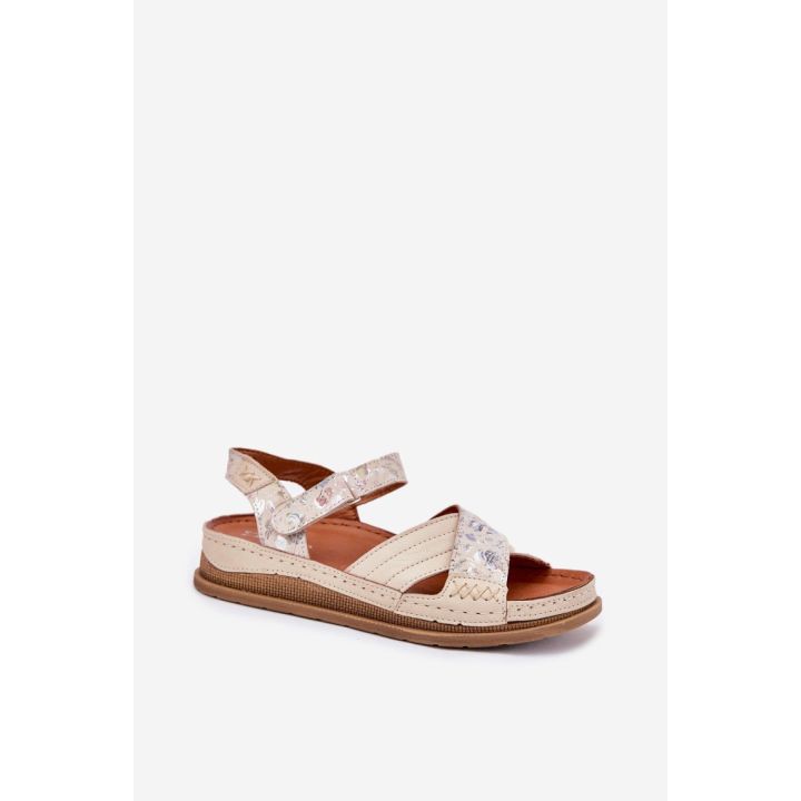 Smėlio spalvos basutės su platforma Step in style