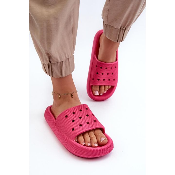 Rožinės šlepetės Step in style