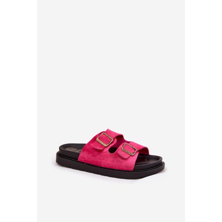 Fuksijos spalvos basutės su platforma Step in style