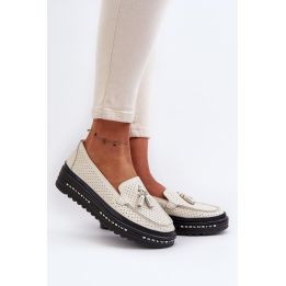 Ažūriniai mokasinai su platforma Step in style