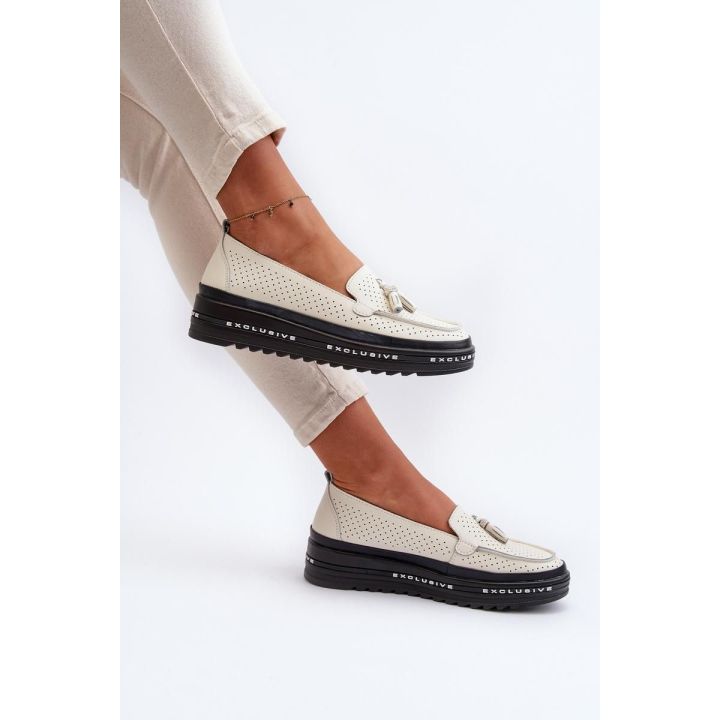 Ažūriniai mokasinai su platforma Step in style
