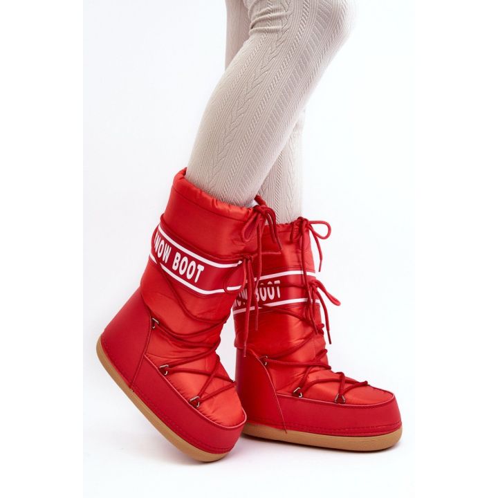 Raudoni sniego batai Step in style