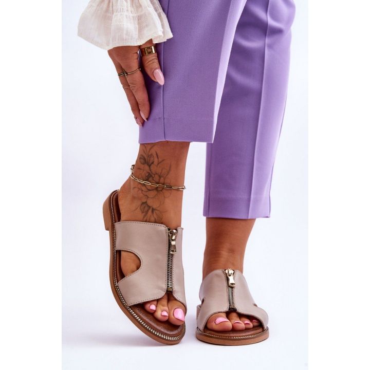 Smėlio spalvos basutės Step in style