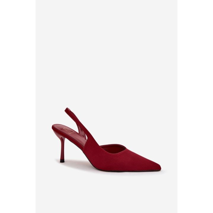 Bordo spalvos aukštakulniai bateliai Step in style
