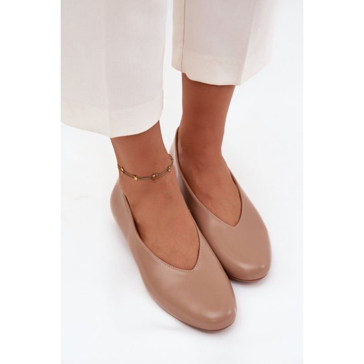 Smėlio spalvos balerinos Step in style