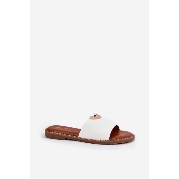 Baltos moteriškos basutės Step in style
