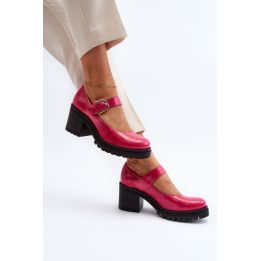 Fuksijos spalvos aukštakulniai bateliai Step in style