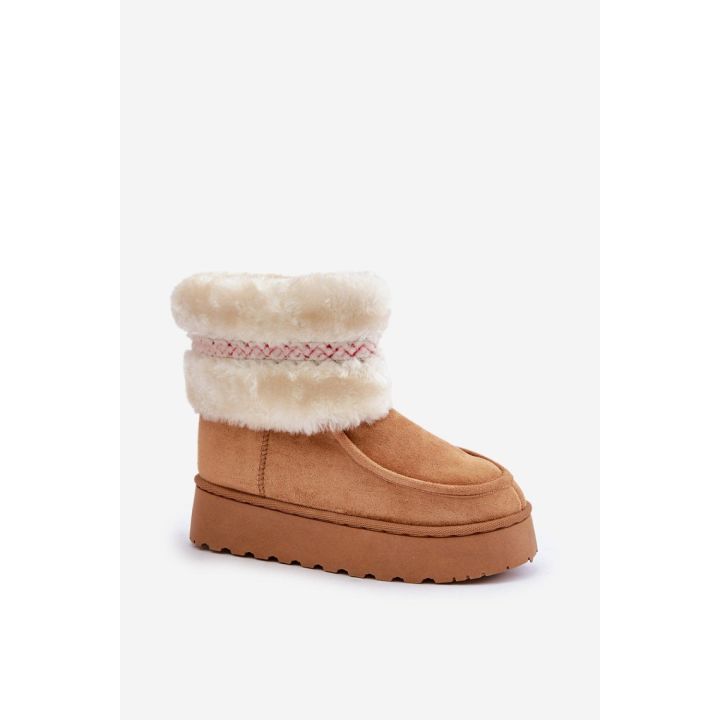 Smėlio spalvos aulinukai su pašiltinimu Step in style
