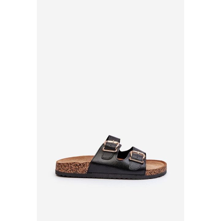 Juodos basutės su platforma ir sagtimis Step in style